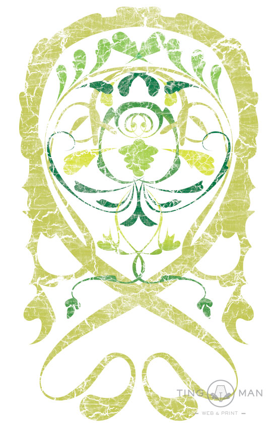 vector illustration of organic vines